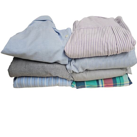 Saddlebred Long Sleeve Button Down Shirts Multicolor 7 Pieces Sets Men's Size XL - Picture 13 of 15